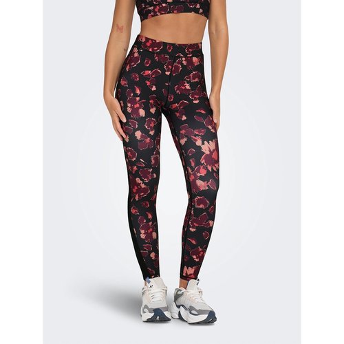 Sportlegging flora lora hoge taille bordeaux zwart Only Play La Redoute