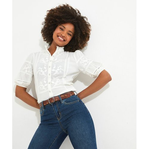 Women's ruffle collar blouse on sale