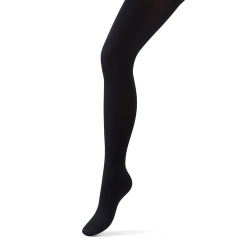Collant noir opaque grande taille 2025
