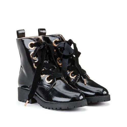 Black ankle boots for women leather store