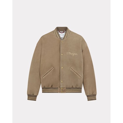 Blouson en cuir avec broderie TEDDY 90 APOCALYPSE