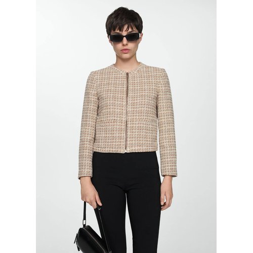 Veste tweed marron new arrivals