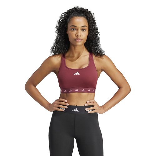Brassiere de sport maintien eleve bordeaux Adidas Performance La Redoute