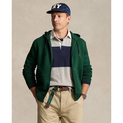 Green polo zip up hoodie outlet