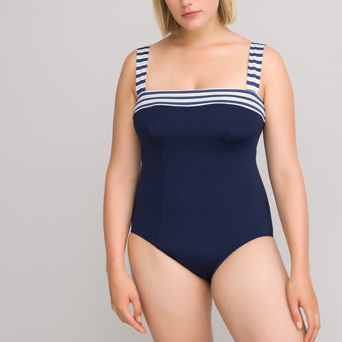 Navy blue plus size swimsuit hotsell