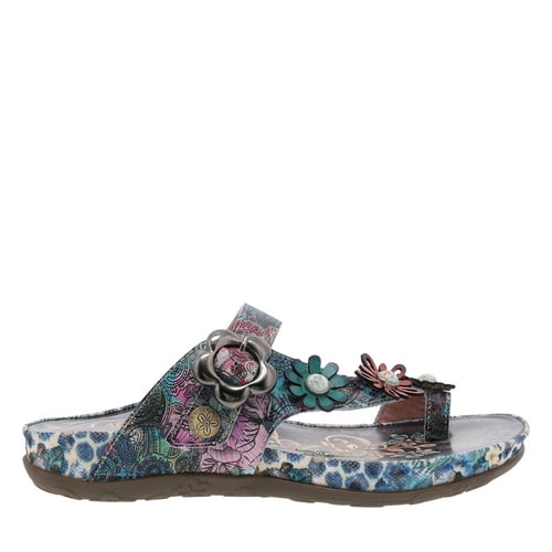 LAURA VITA Mules Cuir Talon Compensé Haut - Chaussures Femme Élégantes