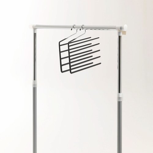Astrin set of 2 trouser hangers chrome grey So home La Redoute