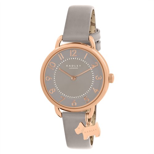 Southwark park rose gold plated open shoulder watch grey Radley London La Redoute