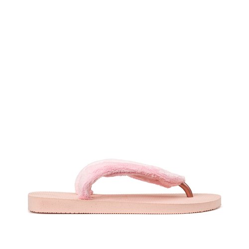 Fluffy slippers roze 2025