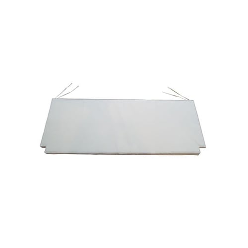 Coussin De Banc De Jardin 150x51 Cm Chocolat - Housse Déhoussable Polyester - Mousse épaisse 5cm - Attaches Nouettes
