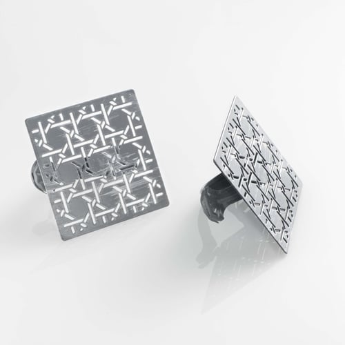 2 Embrasses à Pince DOUCEUR D'INTÉRIEUR - Métal Peint Rouge Passero - Diamètre 8cm