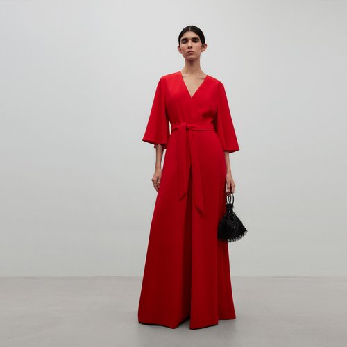 Combinaison longue rouge rouge Adolfo Dominguez La Redoute
