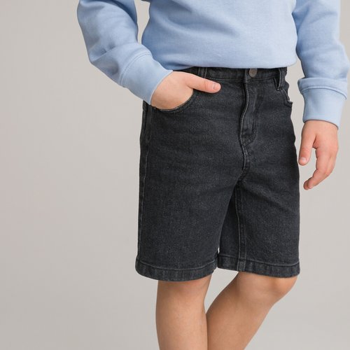 Denim bermuda shorts black denim La Redoute Collections La Redoute
