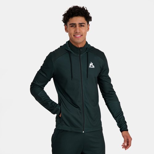 Sweat zippe a capuche training performance kaki Le Coq Sportif La Redoute