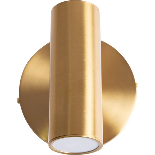 Applique murale moderne blanche avec bronze - Pluk