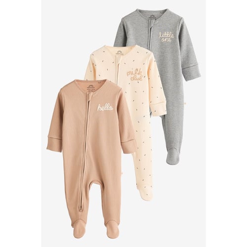 Lot De 3 Dors-bien Bébé à Zip Double Sens NEXT - Pratique Pour Changes Nocturnes