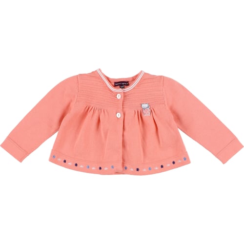 Gilet Fille Marèse - Couleur Saumon - Taille 12 Ans - Occasion Très Bon état