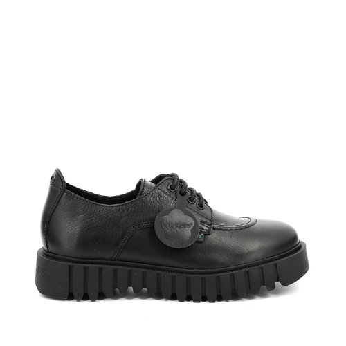 Kick famous platform brogues in leather black Kickers La Redoute