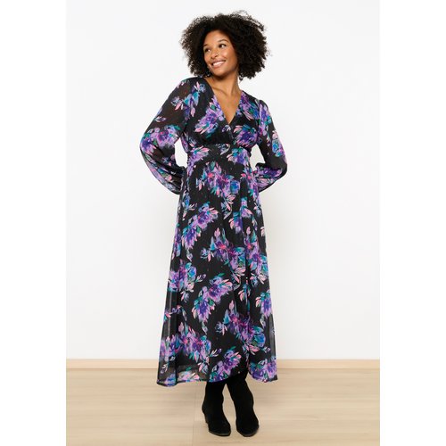 Robe a imprime fleuri noir Lolaliza La Redoute