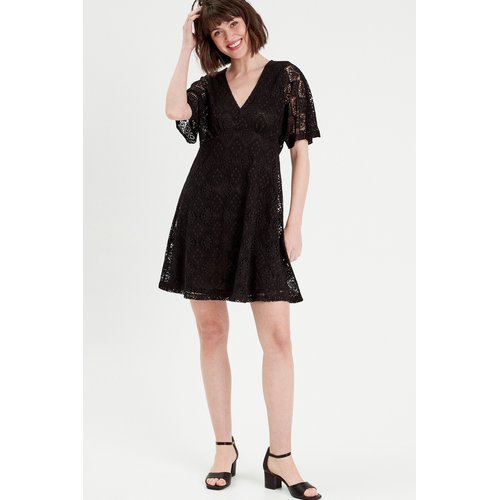 Robe dentelle cache cache top