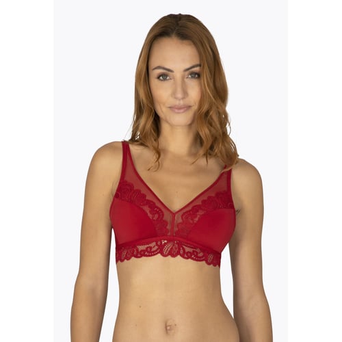 Soutien-gorge Vassarette Rouge Dentelle - 85B, Armature Sans Rembourrage, Neuf Avec étiquettes