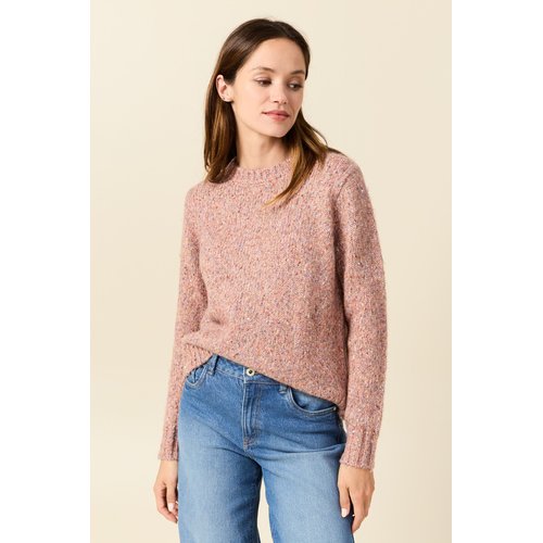 Pull manches longues sequins rouge fonce Bonobo La Redoute