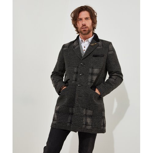 Manteau Crombie Patchwork