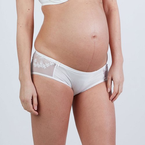 Shorty taille basse de maternite louise ivoire Cache Coeur La Redoute