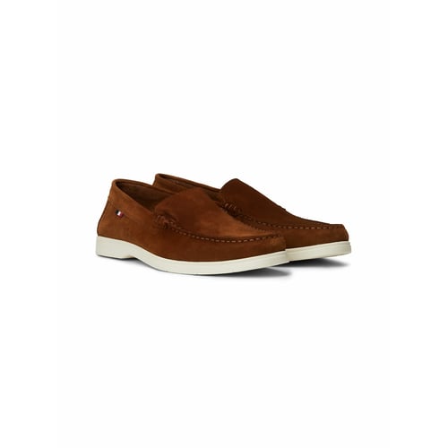 Mocassins en cuir suédé cognac Tommy Hilfiger | La Redoute