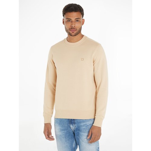 Beige crew neck sweatshirt discount