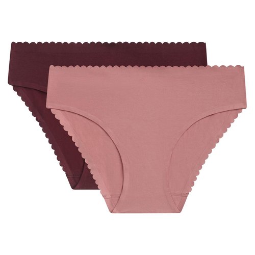 Lot de 2 tangas coton body touch easy rse om rub Dim La Redoute