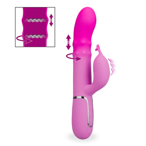 Vibromasseur Rabbit Avec Billes Et Perles - Gode Ceinture - Marque Perfect Sex - Neuf