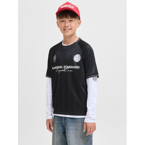 T-Shirt Logo Jack & Jones Junior Pour Garçon - 100% Coton, Style Classique Et Confortable