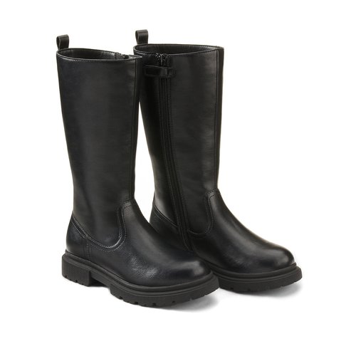 Stivali cerniere con suola dentellata nero La Redoute Collections La Redoute