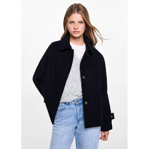 Manteau bleu marine mango clearance