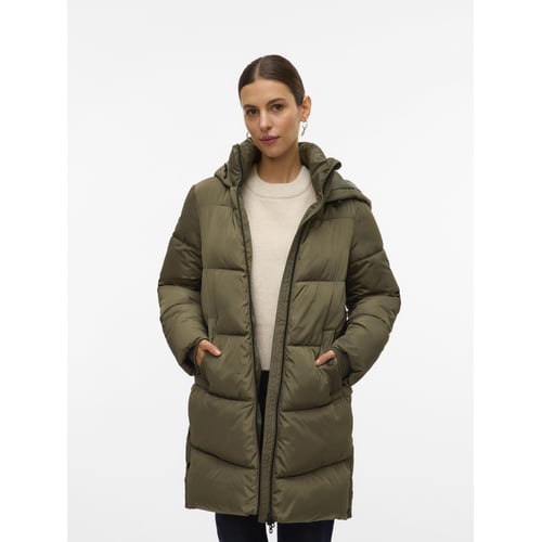 Veste Longue En Tweed Marine Et écrue Vero Moda - Taille M - Occasion Très Bon état - Style Casual Chic