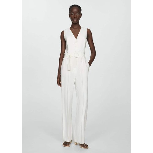 Mango white playsuit store