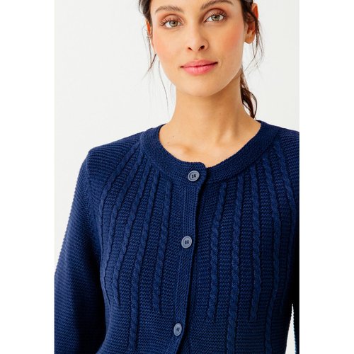 Cardigan maille fantaisie manches longues Damart La Redoute