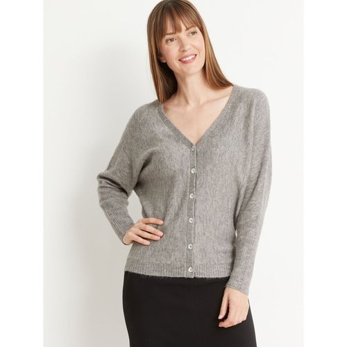 Gilet boutonne devant ou dos chine gris Daxon La Redoute