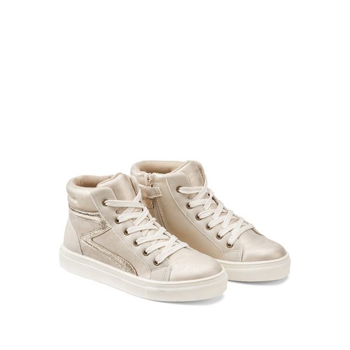 High Top Trainers with Zip Fastening