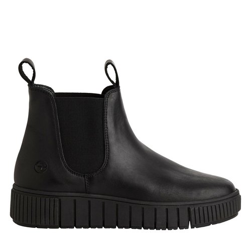 Stivaletti in pelle nero Tamaris La Redoute