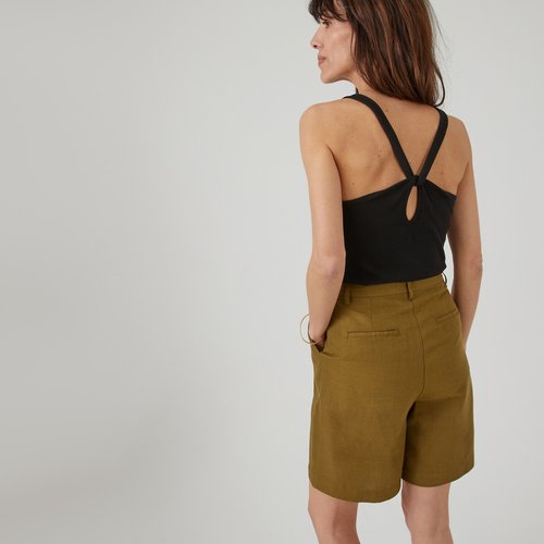 Debardeur dos nu croise noir La Redoute Collections La Redoute