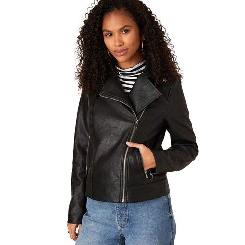 Veste motard noir Dorothy Perkins La Redoute