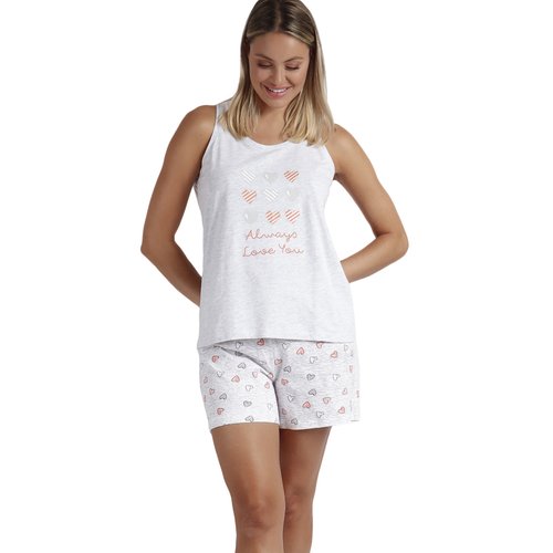 Pyjama short debardeur alwaysyou gris Admas La Redoute