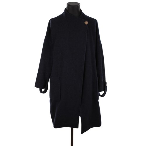 Manteau en laine tres bon etat marine Pablo La Redoute