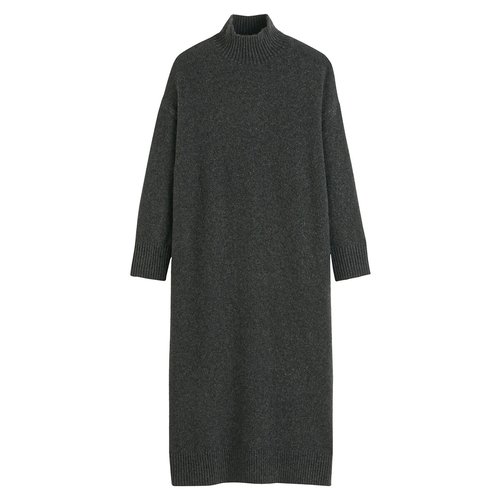 Rechte lange jurk met lange mouwen La Redoute Collections La Redoute