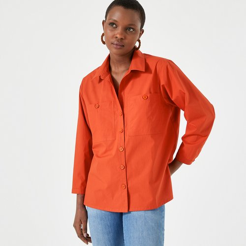 Chemise pur coton manches 3 4 Anne Weyburn La Redoute