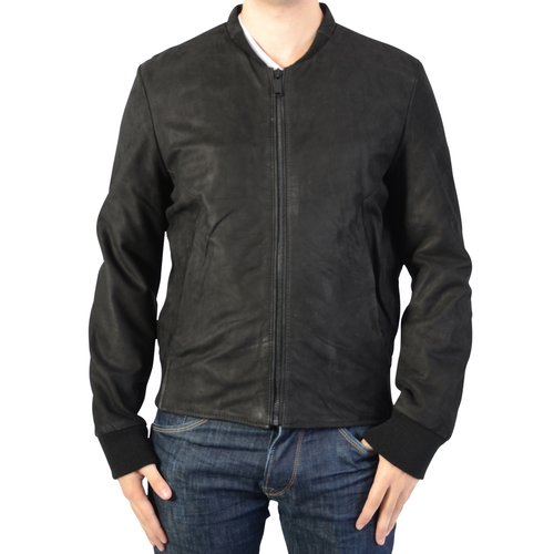 Bomber en cuir pulp punch black noir Redskins La Redoute