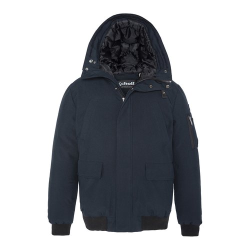Keyburn hooded bomber jacket with zip fastening Schott La Redoute