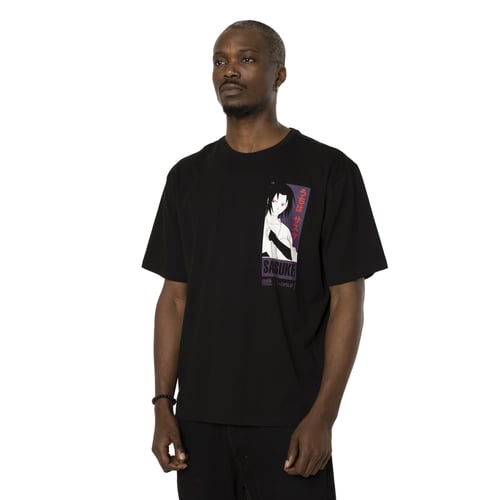 T-shirt Naruto Manga - Personnalisé Noir Et Blanc - Polyester - Fait Main En France